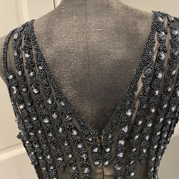Landmark Vintage Beaded Evening Gown Size Large - Picture 10 of 15